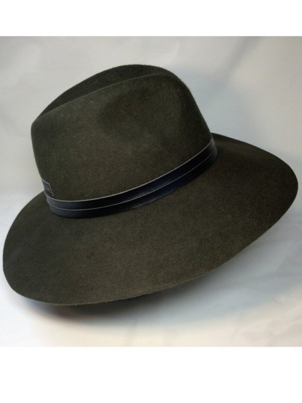 Merrell Hat 100% Wool Felt Wide Brim Olive NEW